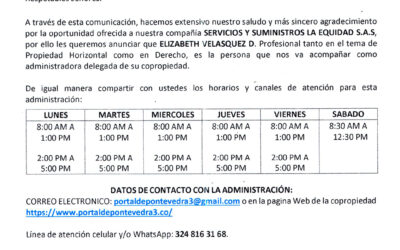 Nueva Delegada de Administración