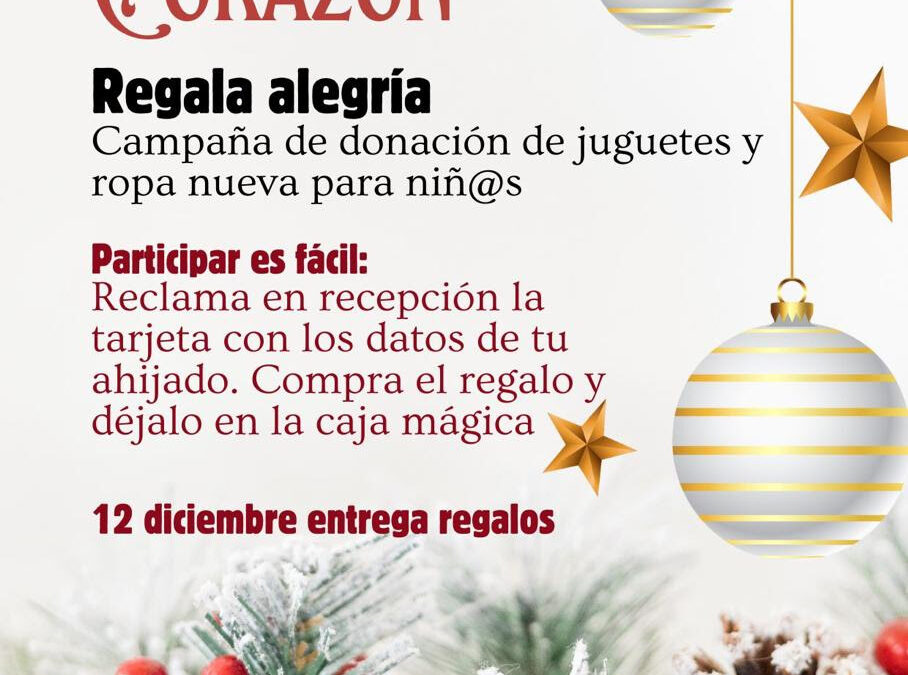 Regala Alegría 🎄🎁👦👧 Campaña de domación de jugetes y ropa nueva para niñ@s