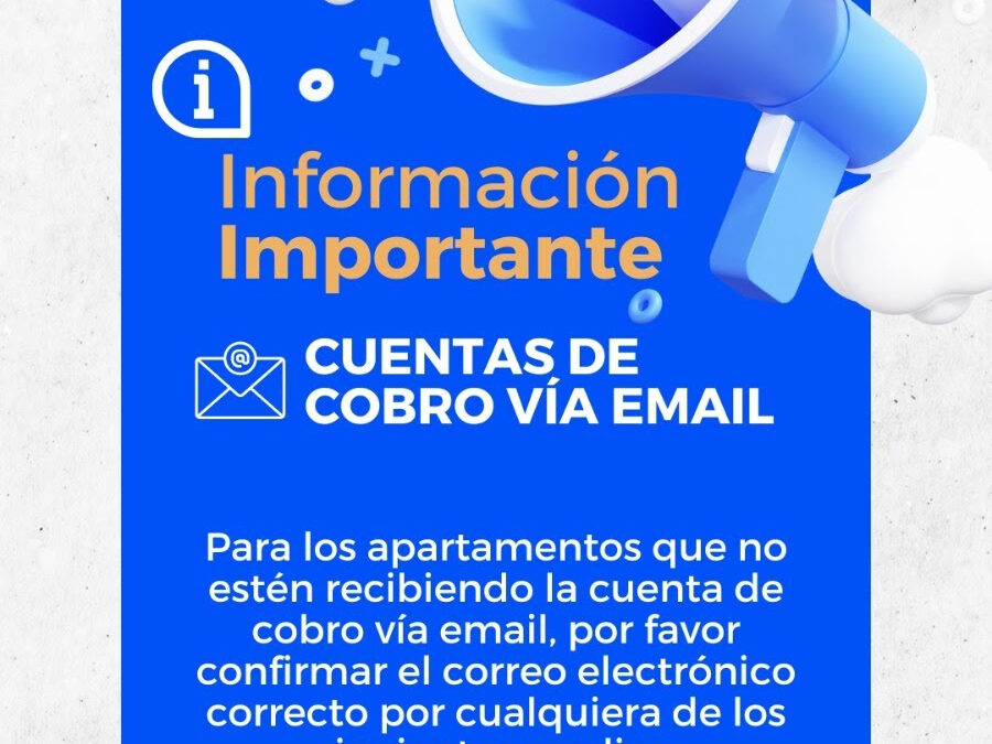 Información Importante: Cuentas de cobro